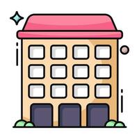 Modern design icon of commercial building vector