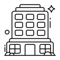 Modern design icon of commercial building vector