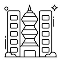 icono de diseño moderno de edificio comercial vector