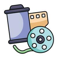 A unique design vector of film reel