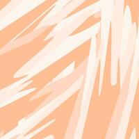 Colorful abstract background texture of hand drawn brush stroke in trendy Peach Fuzz shades vector