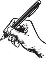 AI generated Hand Writing with Pen Illustration vector