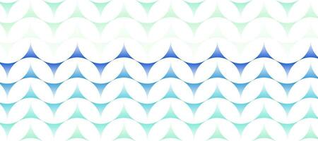 blue triangle wave wrap paper gradient pattern design background vector