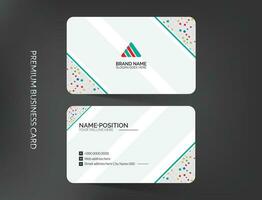 Simple and elegant modern business card template design vector