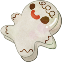 Christmas Cute Vibrant Gingerbread Snowman Papercraft png