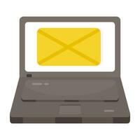 An icon design of online mail vector