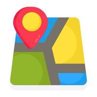 Premium design icon of map vector