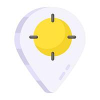 Unique design icon of location target vector