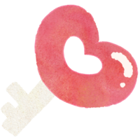 Valentine's Love With The Key In Heart Shape For Valentine's Day png