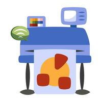 Design printer icon, editable vector