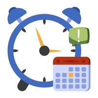 Trendy design icon of timetable vector