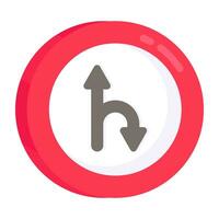 Modern design icon of directional arrows vector