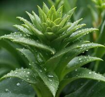 AI generated aloe vera plant photo