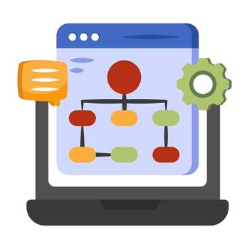 creativo diseño icono de web jerarquía vector