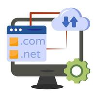 An icon design of web domains vector