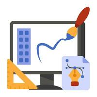 Modern design icon of web design vector