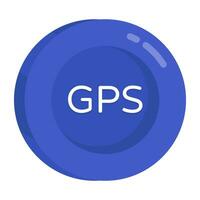 An icon design of gps vector