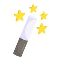 Trendy design icon of magic wand vector