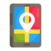 Premium design icon of mobile navigation vector