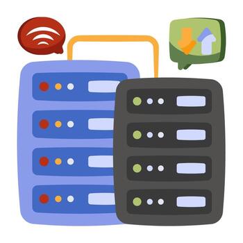 un diseño de icono de servidor de datos vector