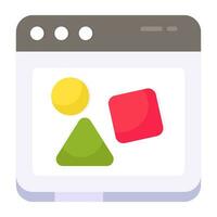 Math shapes inside mobile, geometric shapes icon vector