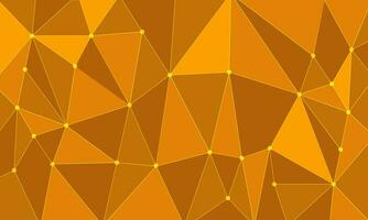 Bright background of orange polygons with a contour. vector