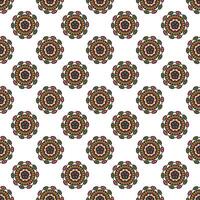 Abstract oriental pattern in boho style. vector