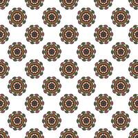 Abstract oriental pattern in boho style. vector