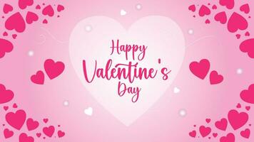 Happy Valentines Day Background Design Template vector