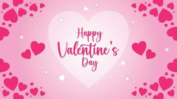 Happy Valentines Day Background Design Template vector