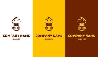 Food Chef restaurant logo design template. Chef logo design. vector