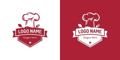 Food Chef restaurant logo design template. Chef logo design. vector