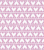 Linear Hearts Seamless Pattern vector