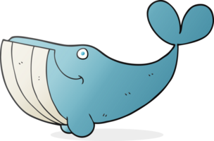 cartoon happy whale png