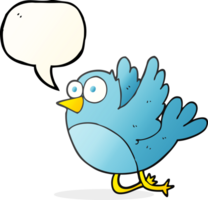 speech bubble cartoon bird png