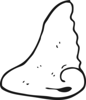 black and white cartoon human nose png