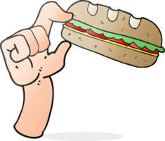 cartoon sub sandwich png