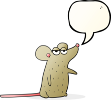 discours bulle dessin animé Souris png