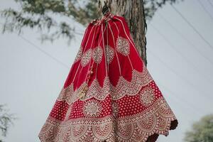 un indio Boda lehenga para el novia foto