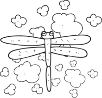 black and white cartoon bug png