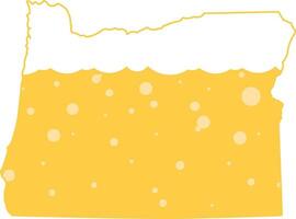 Drinking Craft Beer Brewing Liquor Pattern Vector Illustration Graphic Bubbles Foam Portland Oregon OR
