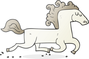 Cartoon laufendes Pferd png