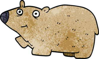 Cartoon-Doodle glücklicher Bär png