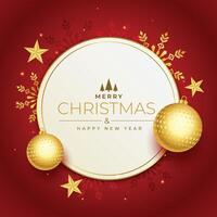 merry christmas and happy new year background vector