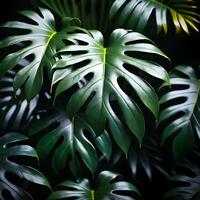 AI generated Organic Forest Leaf photo