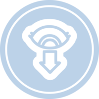 starend oog cirkelvormig pictogram png