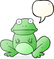 discours bulle dessin animé grenouille png