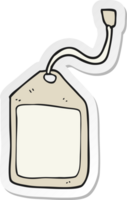 sticker van een cartoon bagagelabel png