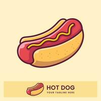 Tempting Hotdog Vector