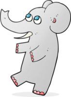 elefante lindo de dibujos animados png